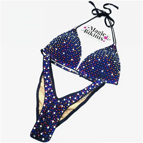 Competition Bikini No Volcano Crystals Magic Bikinis Custom Competition Suits And