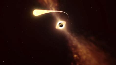 NASA video visualizes a star being obliterated as it spirals around a black hole