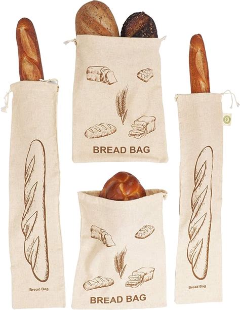 Amazon Reusable Bread Bags For Homemade Bread 100 Organic Linen