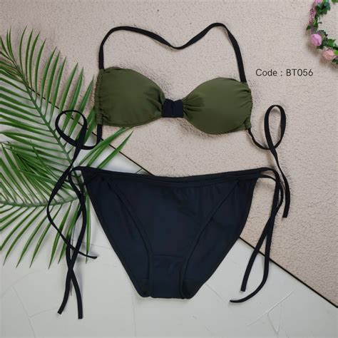 Jual Bikini Set Model Bow Kupu Freesize Bikini Pantai Sexy Sereia Shopee Indonesia
