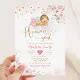 Pink Gold Blonde Girl Baby Heaven Sent Baby Shower Invitation Zazzle