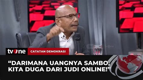 Meledak Ledak Saor Bongkar Kaitan Sambo Judi Online Catatan