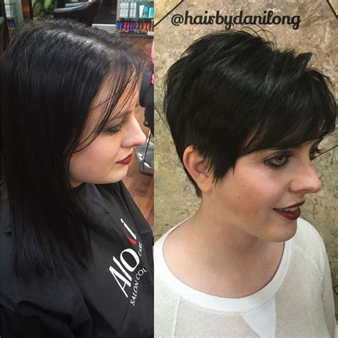 Long to pixie makeover | Hair cuts, Makeover, Pixie