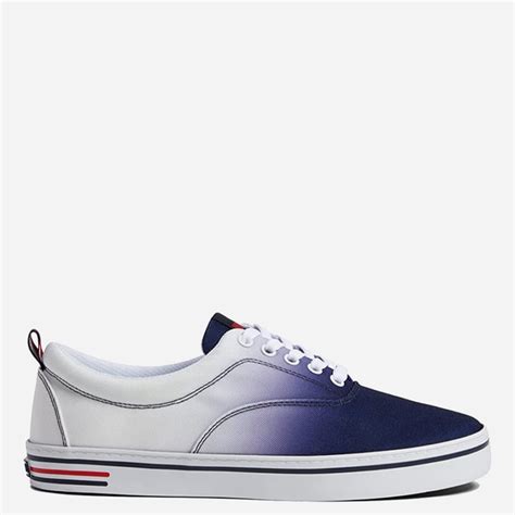 Мужские кеды низкие Tommy Hilfiger 150401254 44 29 см Белые с синим ...