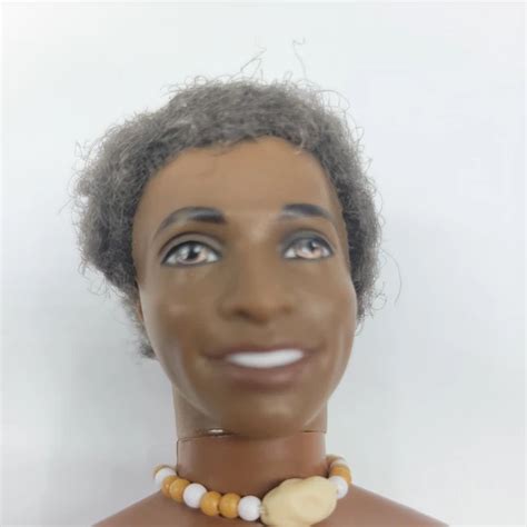 BARBIE KEN VINTAGE African American Nude Doll Rooted Hair 1968 1991 Steven 26 77 PicClick UK