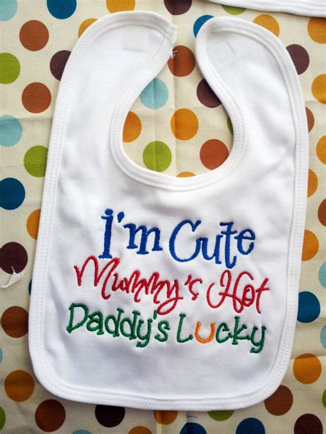 I M Cute Mommy S Hot Daddy Is Lucky Machine Etsy