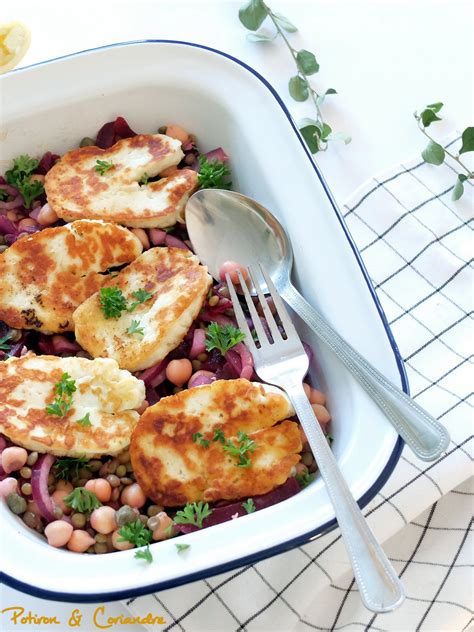 Salade De Lentilles Et Halloumi