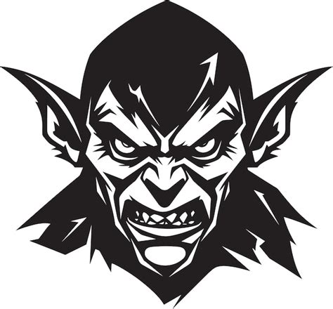 Premium Vector A Cartoon Drawing Of A Scary Looking Creature With A