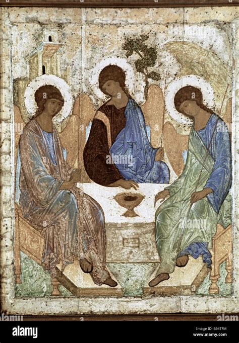 Andrei Rublev The Trinity Icon State Tretyakov Gallery Stock Photo Alamy