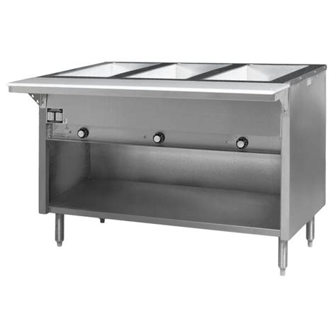Eagle Group HT OB Spec Master Series Three Pan Open Well Electric Hot Food Table With Open