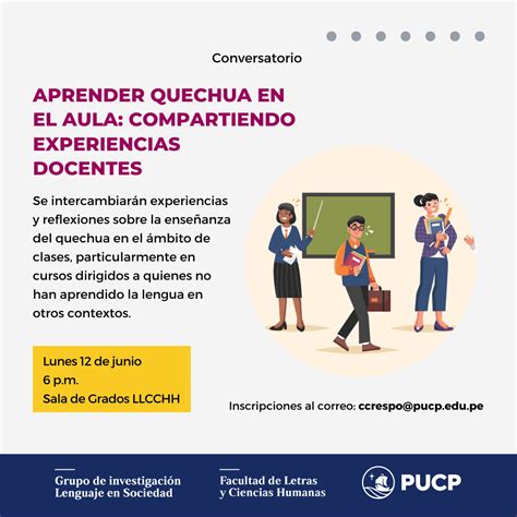 Conversatorio Aprender Quechua En El Aula Compartiendo Experiencias