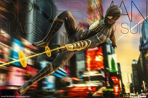 Hot Toys Divulga Novas Fotos Do Traje Preto E Dourado Do Homem Aranha Cores Consertadas