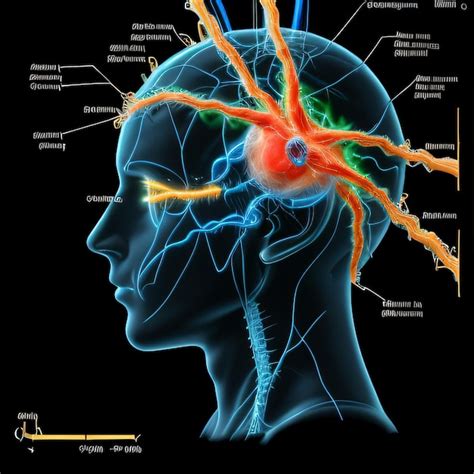 Un diagrama del cerebro humano con todas las partes etiquetadas en el