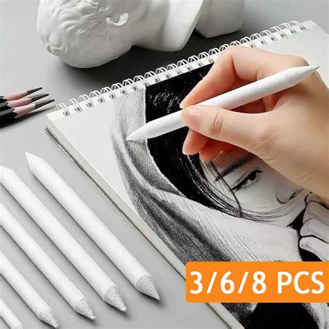 pcs sketch paper erasers pens art sketches pens  painting high