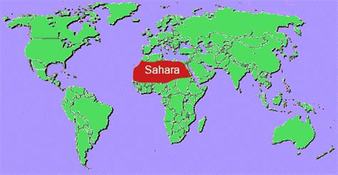 Sahara Desert World Map