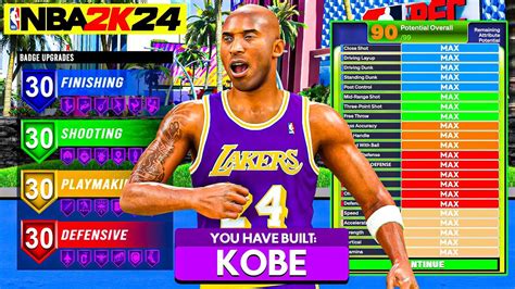 Nba K Kobe Bryant Build Shot Creating Level Threat Build