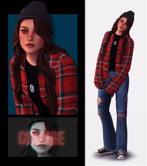 Cries In Simlish Grunge Fashion Subculture Challenge Day 8 Hair