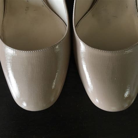 Prada Shoes Prada Saffiano Nude Platform Pumps Poshmark