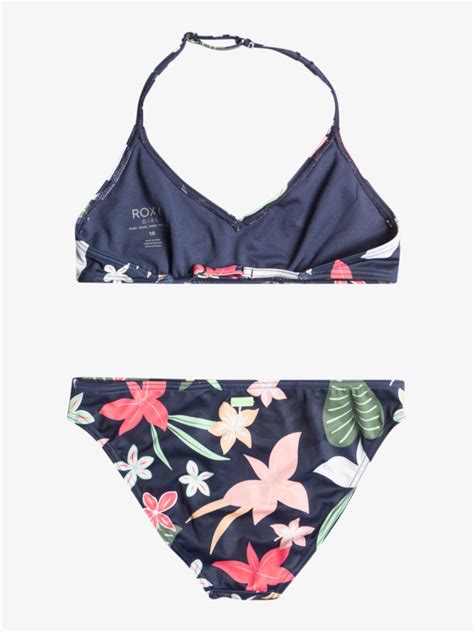 Vacay For Life Conjunto de bikini triangular para Niñas Roxy
