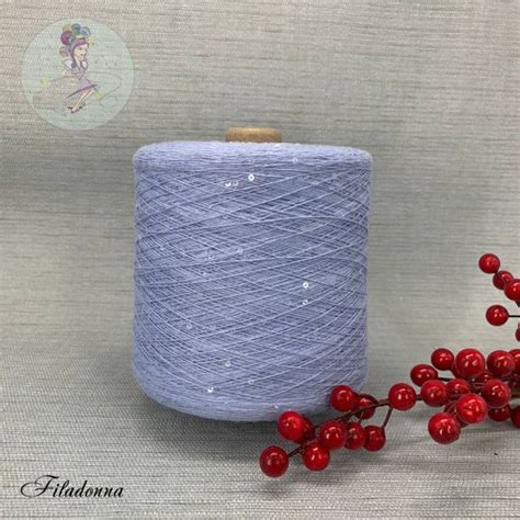 Пряжа с пайетками и бисером