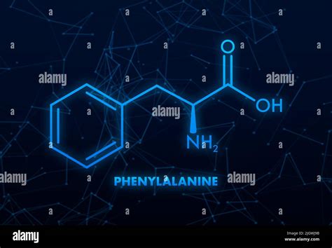 PHENYLALANINE formula. PHENYLALANINE molecular structure. Vector illustration Stock Vector Image ...