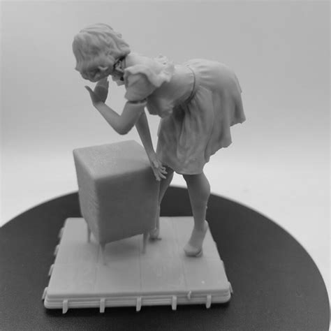 Semi Naked Female Resin Model Unpainted Maid Adult Figure Scale 1 24 Etsy