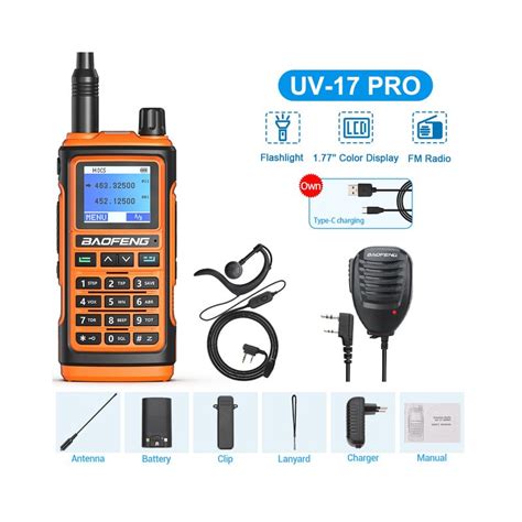 Baofeng UV-17: Tragbares Funkgerät mit 128 Kanälen