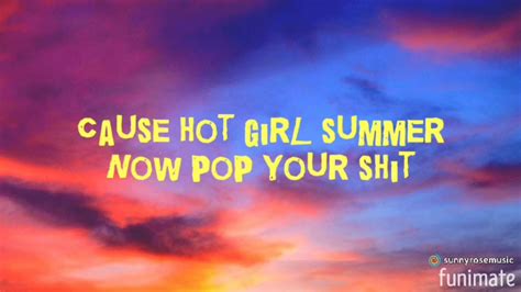Hot Girl Summer Lyrics Youtube
