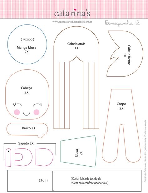 Moldes Para Feltro Bonequinhas