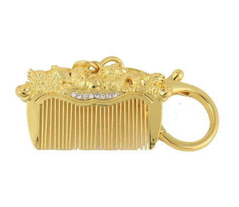 Feng Shui Happy Marriage Comb Amulet Keychain