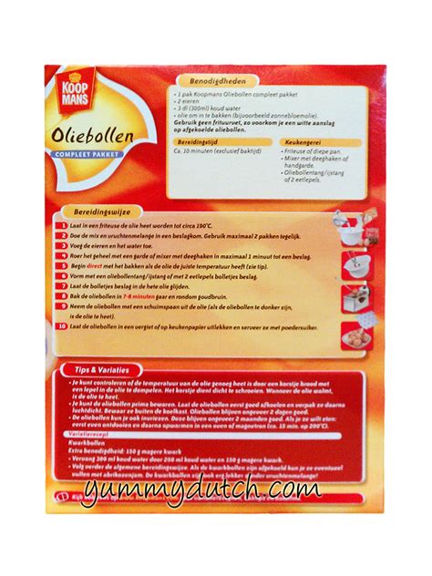 Oliebollenmix Compleet Koopmans Yummy Dutch