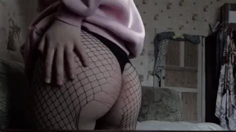 Femboy Shows Her Ass In Pantyhose
