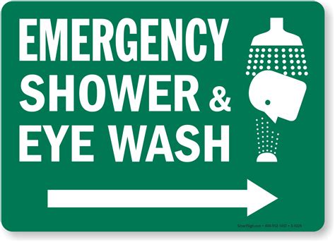 Emergency Shower And Eye Wash Sign