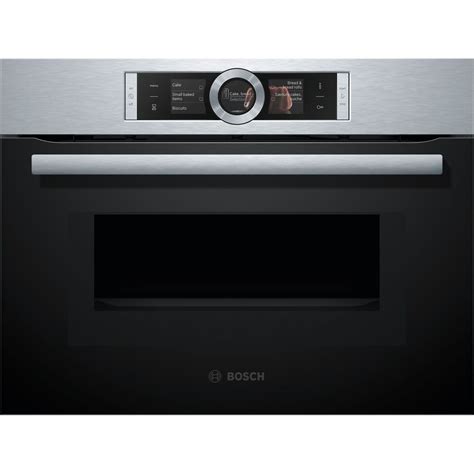 Компактный духовой шкаф с микроволновым режимом Bosch CMG636BS1 ...