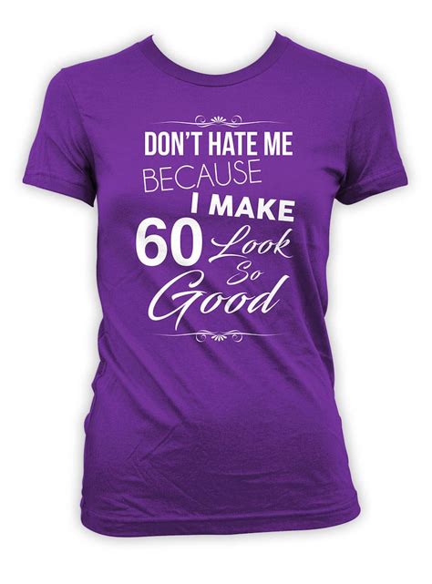 60th Birthday Shirt Custom T Shirt Bday Present For Her Etsy