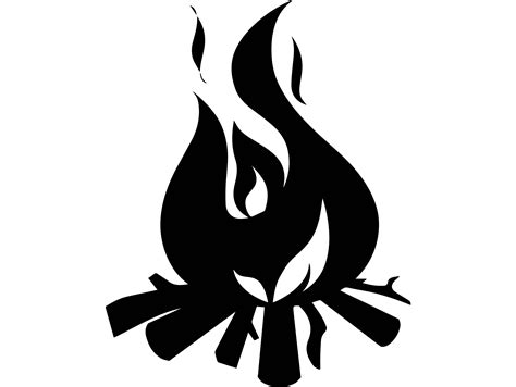 Campfire Silhouette At Getdrawings Free Download