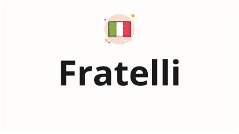 How To Pronounce Fratelli YouTube