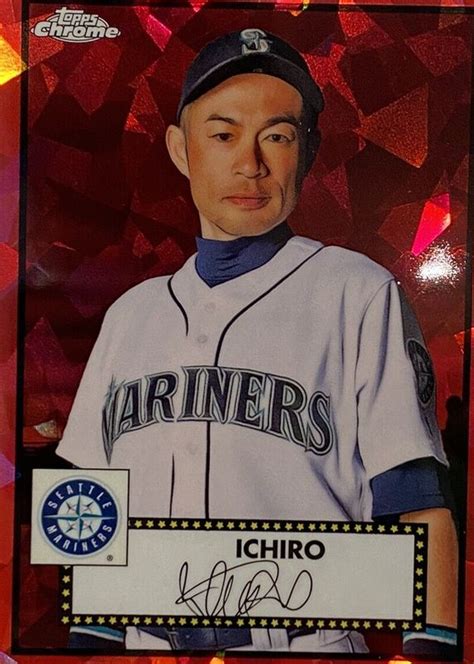 Ichiro Suzuki 2021 Topps Chrome Platinum Anniversary Red Atomic