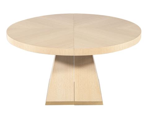 modern  extendable oak dining table carrocel fine furniture