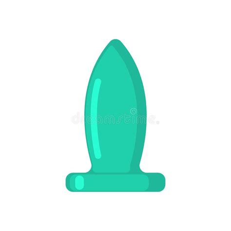 Tomada Anal Isolada Acessório Da Fetiche Brinquedo sexy Para Adultos Ilustração do Vetor