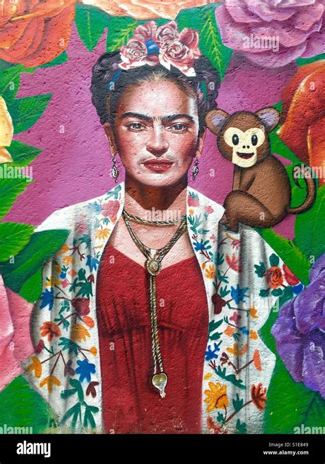 Frida Kahlo Street Art Mexico City Stock Photo - Alamy