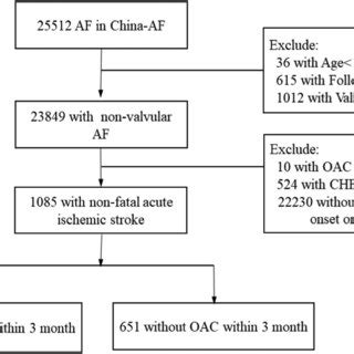 Flowchart Of The Study Af Atrial Fibrillation Chf Chronic Heart