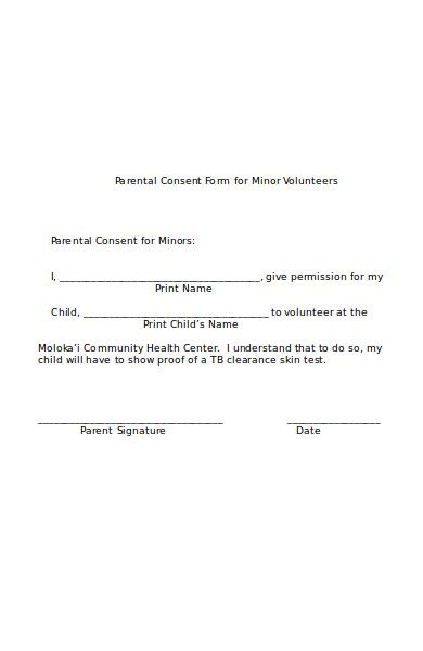Free 43 Sample Parental Consent Forms In Pdf Ms Word