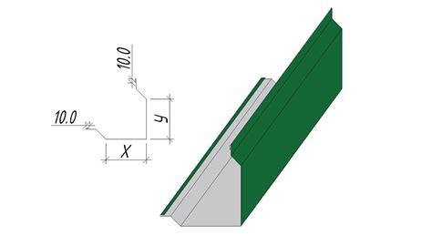 Нащельник оцинкованный, стальной цена с покрытием, изготовление