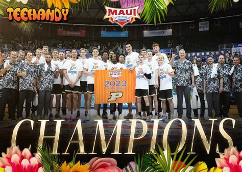 Purdue NCAA College Basketball MAUI 2023 Champions Hawaiian Shirt