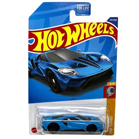 Mattel Hot Wheels Hw Turbo Ford Gt Scale Play Vehicle Blue Ages Walmart