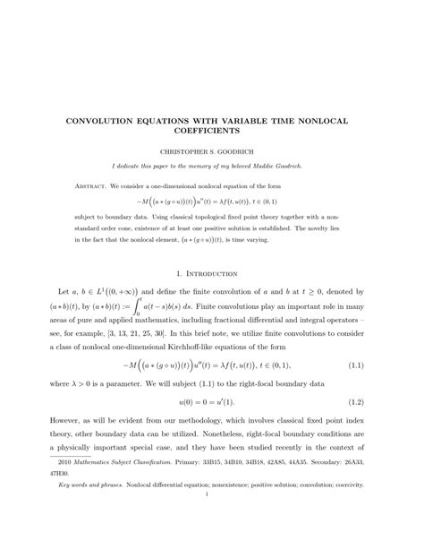 Pdf Convolution Equations With Variable Time Nonlocal Coefficients