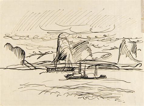 Fjord Sketch Norway Smithsonian American Art Museum