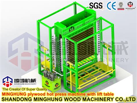 Veneer Hot Press For Plywood Making Shandong Minghung Wood Machinery Co Ltd