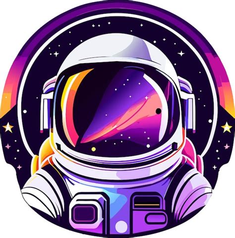 Astronauten Logo Maskottchen Astronauten Logo Esport Illustration